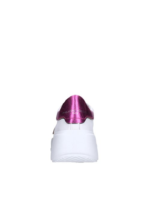 Leather sneakers PHILIPPE MODEL | BJLD EM01BIANCO-FUXIA